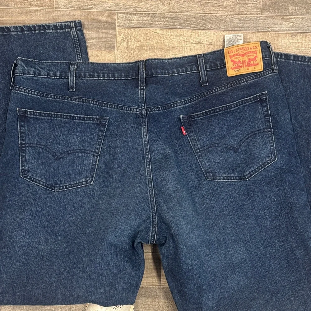 Levi's Men's Dark‎ Wash Straight Jeans Size W48xL36
